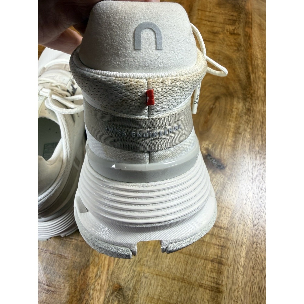 On Cloudnova 2 Women 9 Ice Sand White Sneakers CloudTec 3WE30222053 EU40.5 - Picture 3 of 10